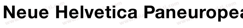 Neue Helvetica Paneuropean 75 Bold字体转换